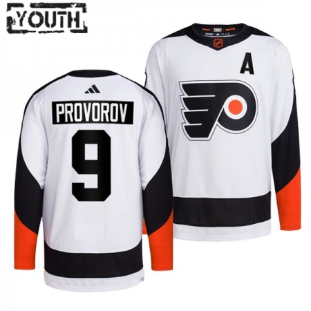 Philadelphia Flyers Dresy Ivan Provorov 9 Adidas 2022-23 Bílý Reverse Retro 2.0 Authentic - Dětské Philadelphia Flyers Dresy Ivan Provorov 9 Adidas 2022-23 Bílý Reverse Retro 2.0 Authentic - Dětské